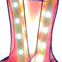 Safety Vest - White LED Lights - Reflective Strip - Working Underground (Copy)